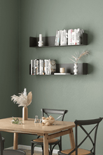 Load image into Gallery viewer, Alaric Floating Metal Book Shelf in Black
