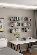Load image into Gallery viewer, Alaric Floating Metal Book Shelf in Black