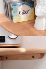 Load image into Gallery viewer, Solid Timber Wood Wall-Mounted Floating Wooden Corner Shelf - Natural