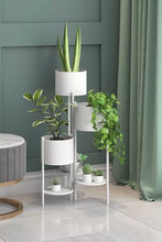 Load image into Gallery viewer, Annika 6 Tier Metal Plant Stand - White