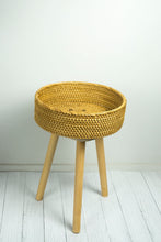 Load image into Gallery viewer, Kirana Rattan Side Table & Plant Stand