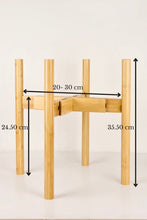 Load image into Gallery viewer, Adjustable Bamboo Plant Stand - Natural