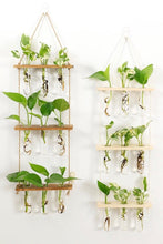Load image into Gallery viewer, 3 Tier Wall Hanging Test Tube Propagation Station - Natural
