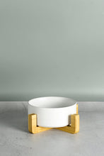 Load image into Gallery viewer, Ari Ceramic Pot with Bamboo Stand - White