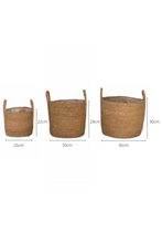 Load image into Gallery viewer, Luca Handmade Natural Woven Basket