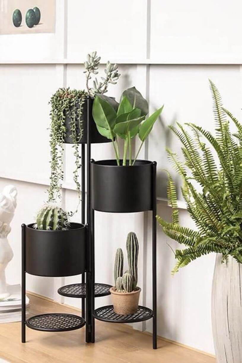 indoor plant pots nz Metal Plant Stand NZ | Tiered Metal Plant Stand