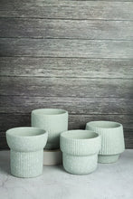 Load image into Gallery viewer, Elm Concrete Planter - Light Green 13.5cm