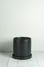 Load image into Gallery viewer, Lamia Ceramic Pot - Matt Black 18cm