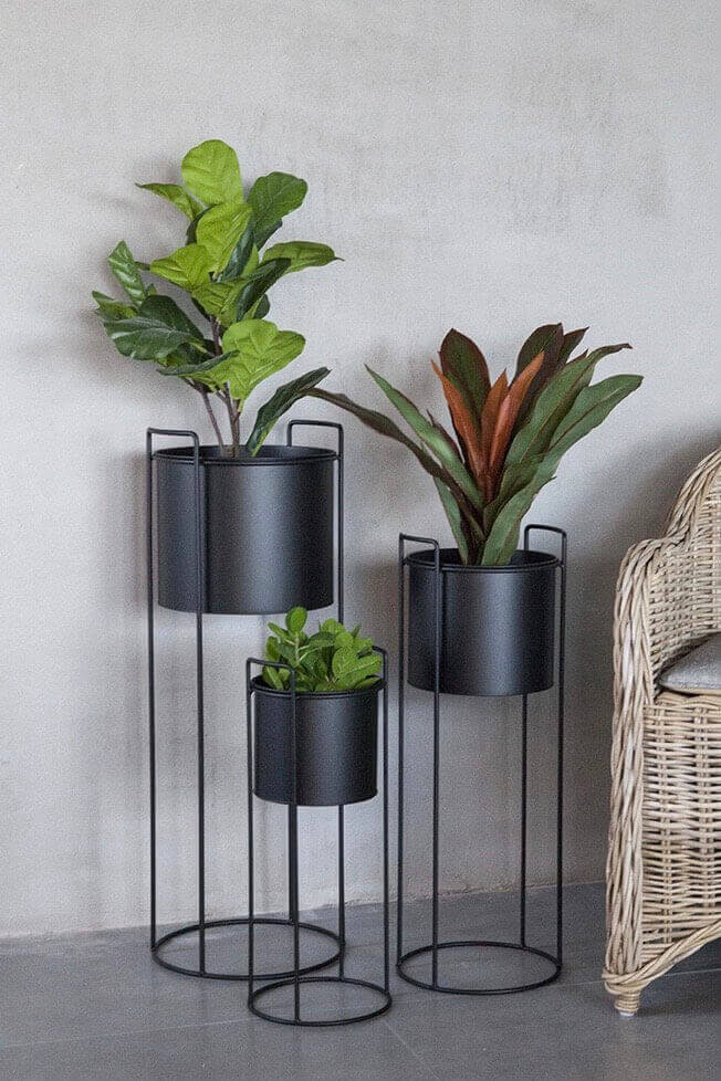 indoor plant pots nz Large Metal Plant Stand