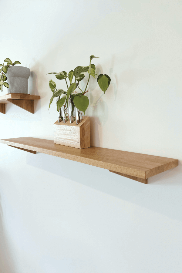 Solid Oak Floating Shelves NZ | floating shelves | Urban Leaf