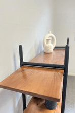 Load image into Gallery viewer, wooden standing shelf unit
