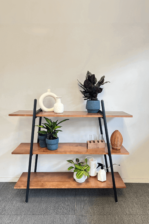 Solid Pine Wood standing shelving unit