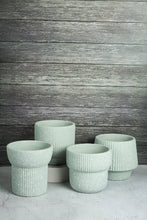 Load image into Gallery viewer, Elm Concrete Planter - Light Green 13.5cm
