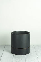 Load image into Gallery viewer, Thea Ceramic Self-Watering Pot - Black 15cm
