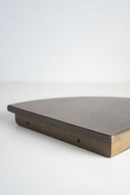Load image into Gallery viewer, Solid Timber Wood Wall-Mounted Floating Wooden Corner Shelf - Walnut Brown
